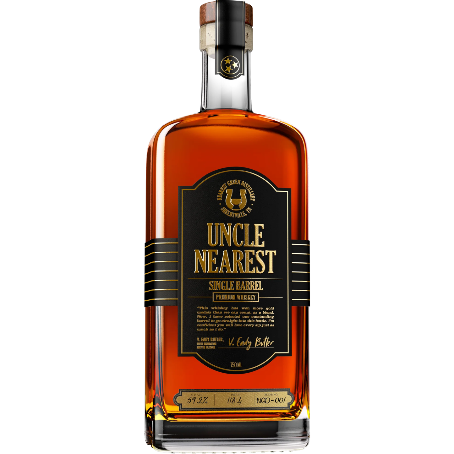 Uncle Nearest Single Barrel Premium Whiskey - 750ml