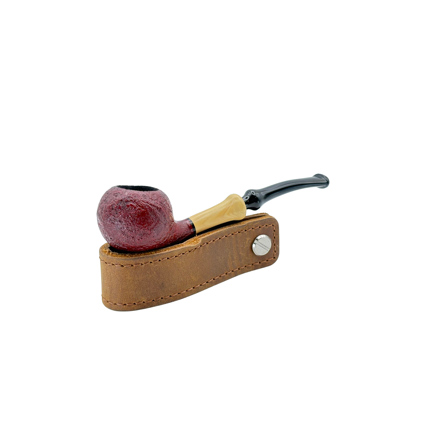 C Pipe Mini Quarter Bent Apple Sandblasted