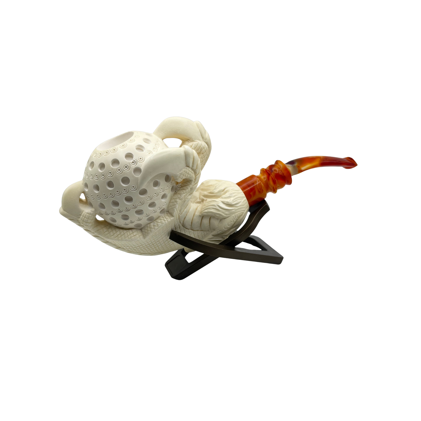 Celebi Large Intricate Eagle Claw Meerschaum