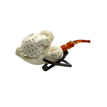 Celebi Large Intricate Eagle Claw Meerschaum