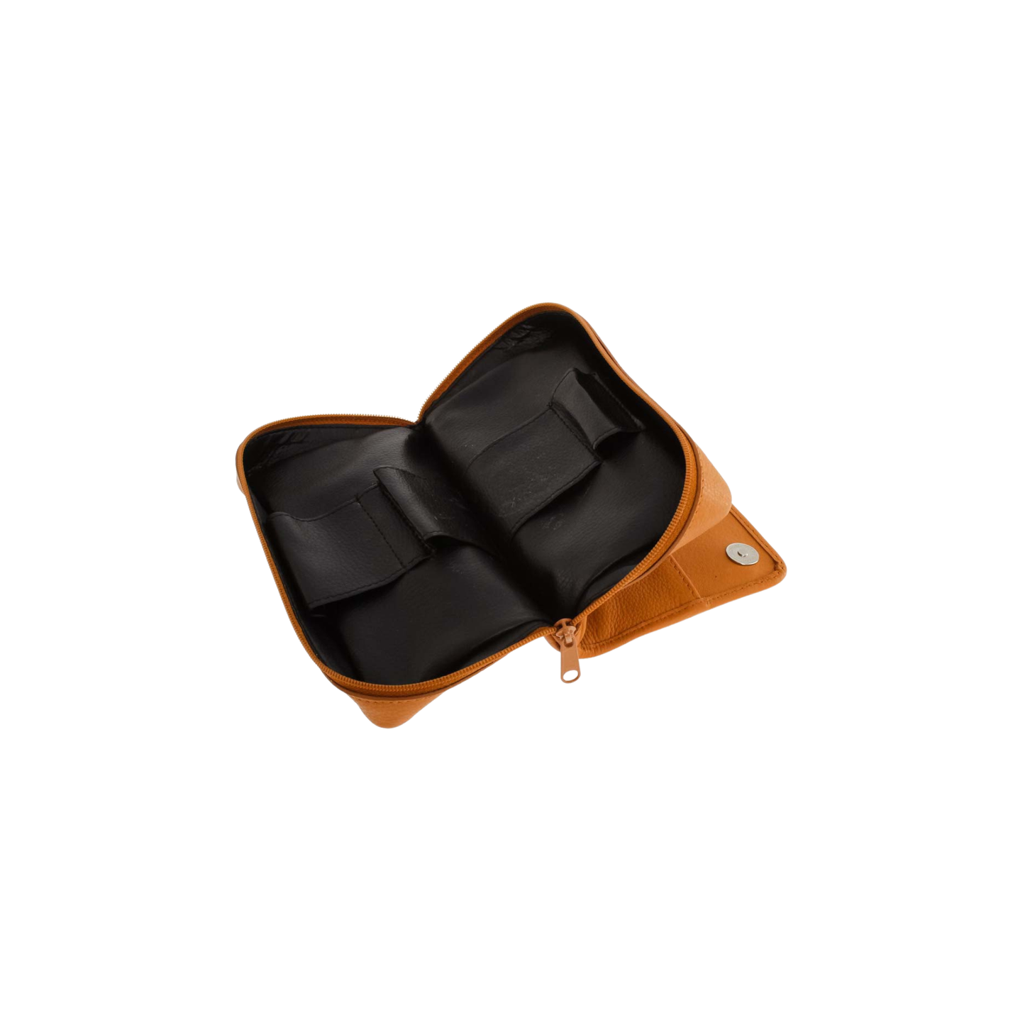 Rattray Soft Tan Leather Combination Tobacco Pouch for Two Pipes