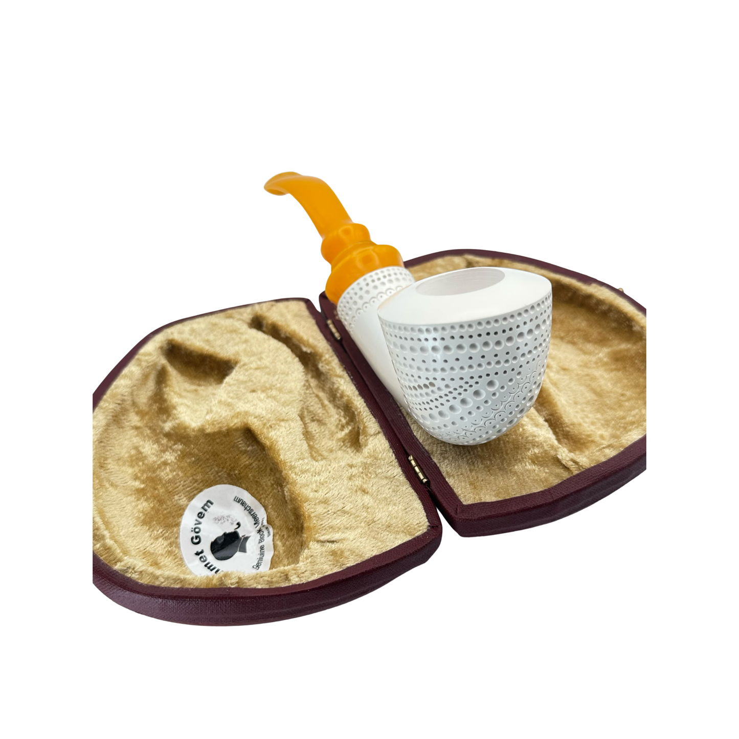 Meerschaum Half Bent Yellow Stem