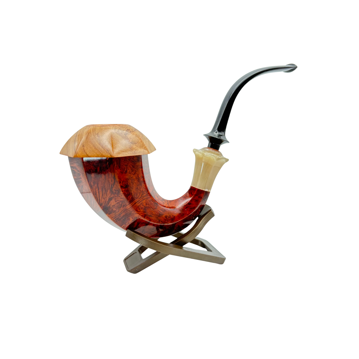 C Pipe Artisan Bent Gourd Calabash Smooth