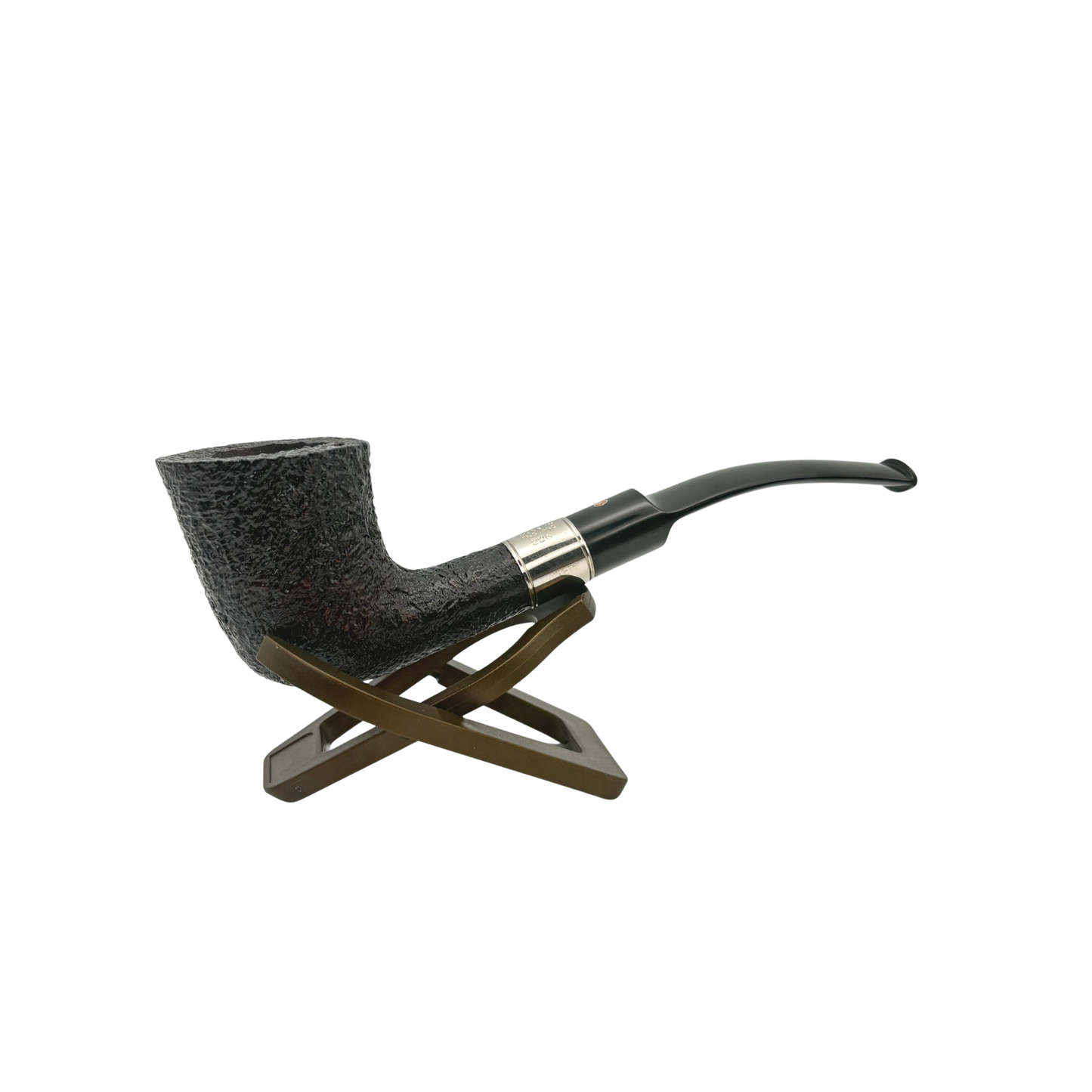Ashton XXX Pebble Grain Bent Dublin Silver Mounted