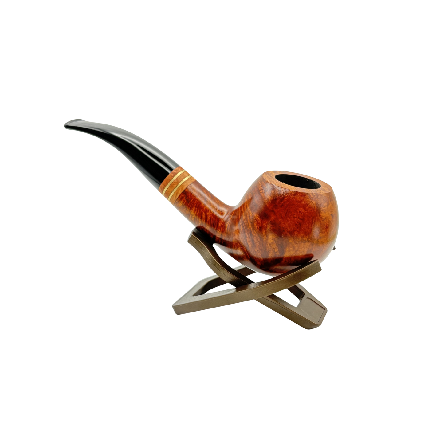 Vauen Brass 2342 1/4 Bent Apple