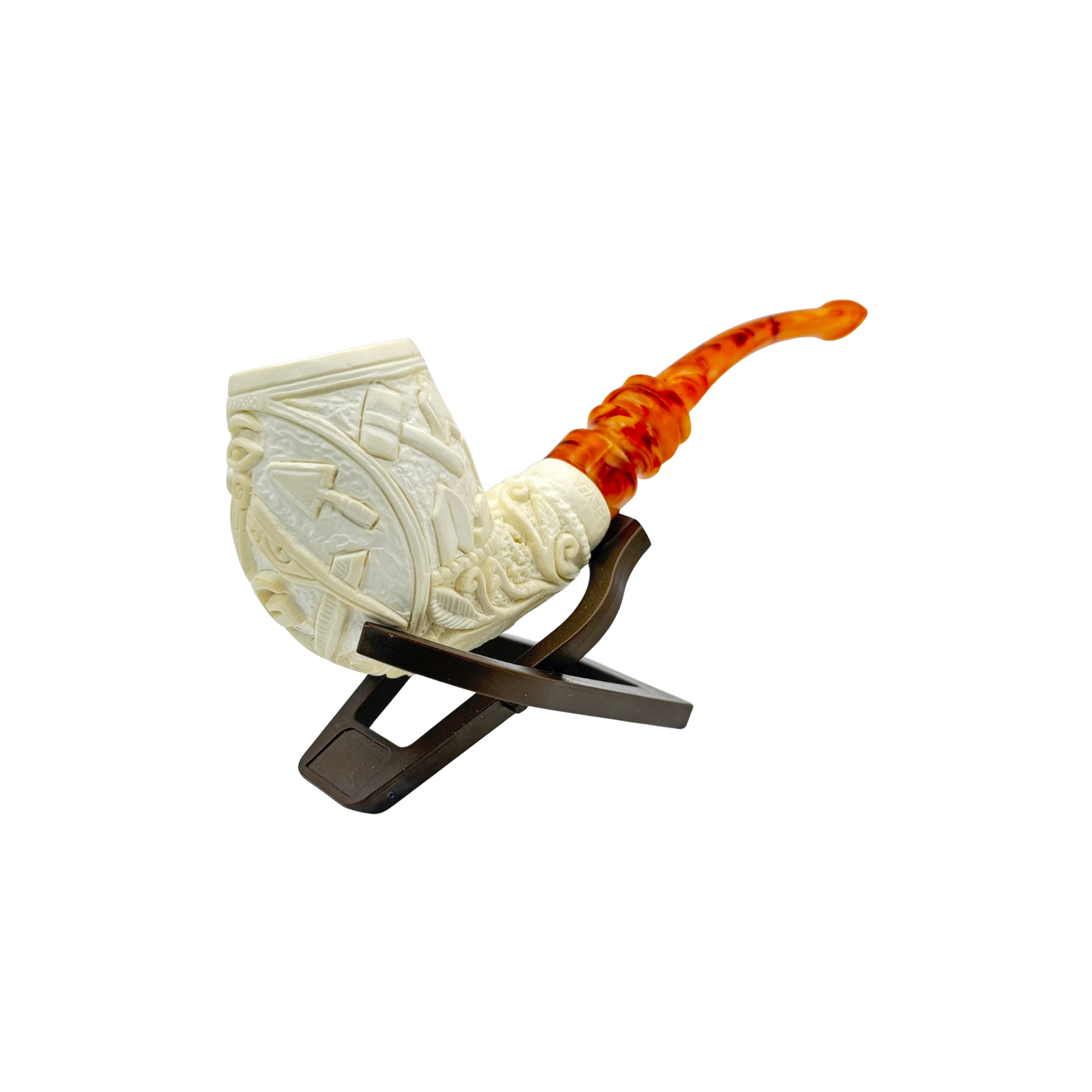 Celebi Billiard w/ Masonic Symbols Meerschaum