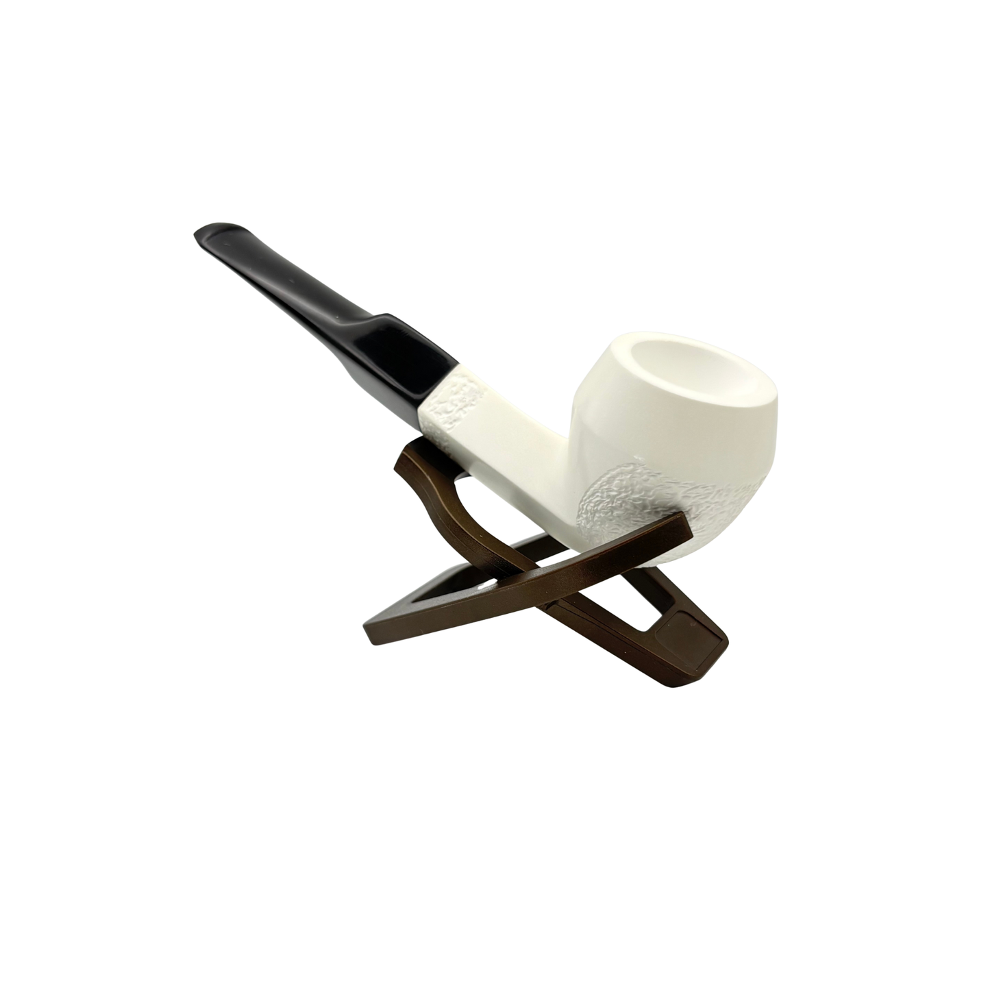 Kaywoodie 175th Bulldog Meerschaum Partially Rusticated E