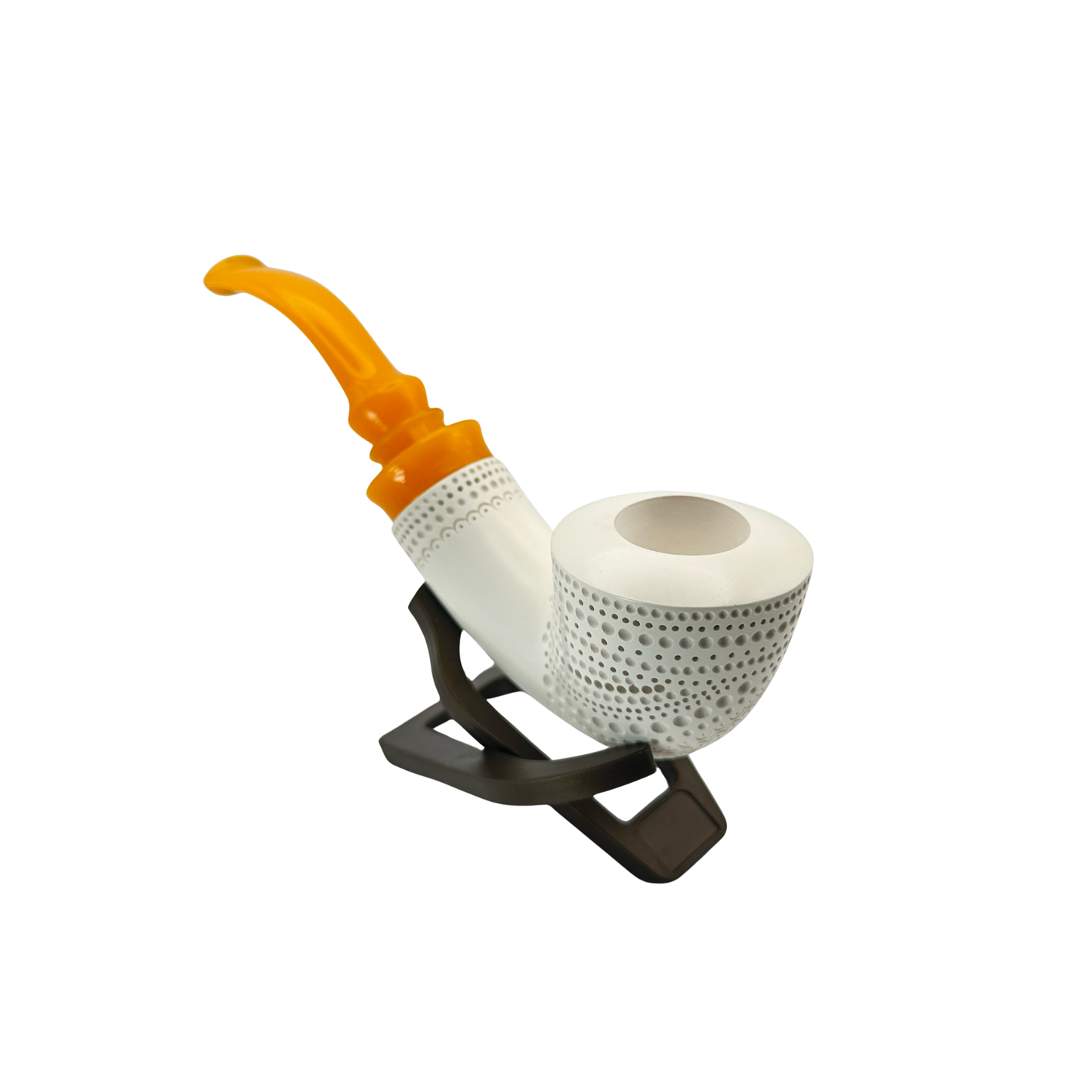 Meerschaum Half Bent Yellow Stem