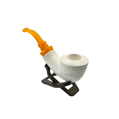 Meerschaum Half Bent Yellow Stem
