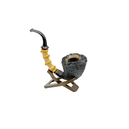 C Pipes Artisan Bamboo-Shank Freehand Poker