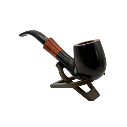 White Elephant Pipes Serengeti Sandblasted Bent Billiard