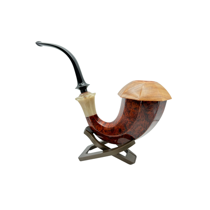 C Pipe Artisan Bent Gourd Calabash Smooth