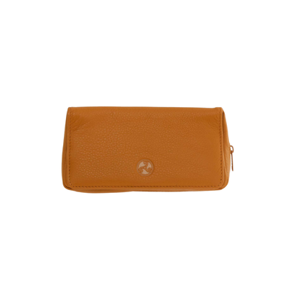 Rattray Soft Tan Leather Combination Tobacco Pouch for Two Pipes