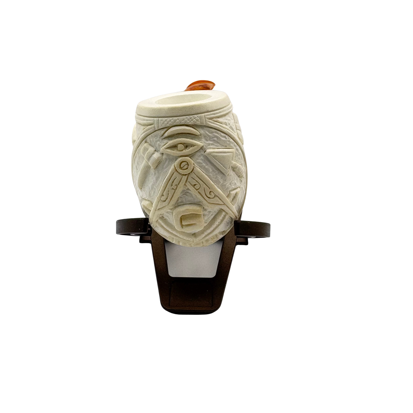 Celebi Billiard w/ Masonic Symbols Meerschaum