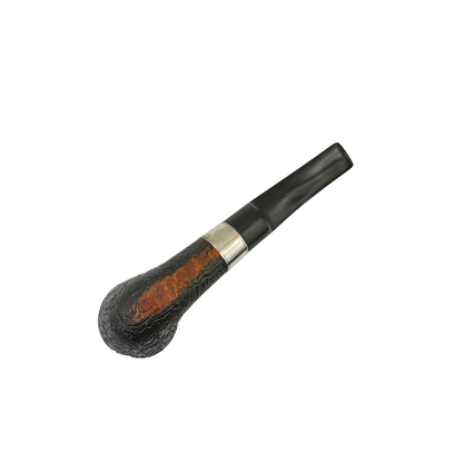 Ashton XXX Pebble Grain Bent Dublin Silver Mounted