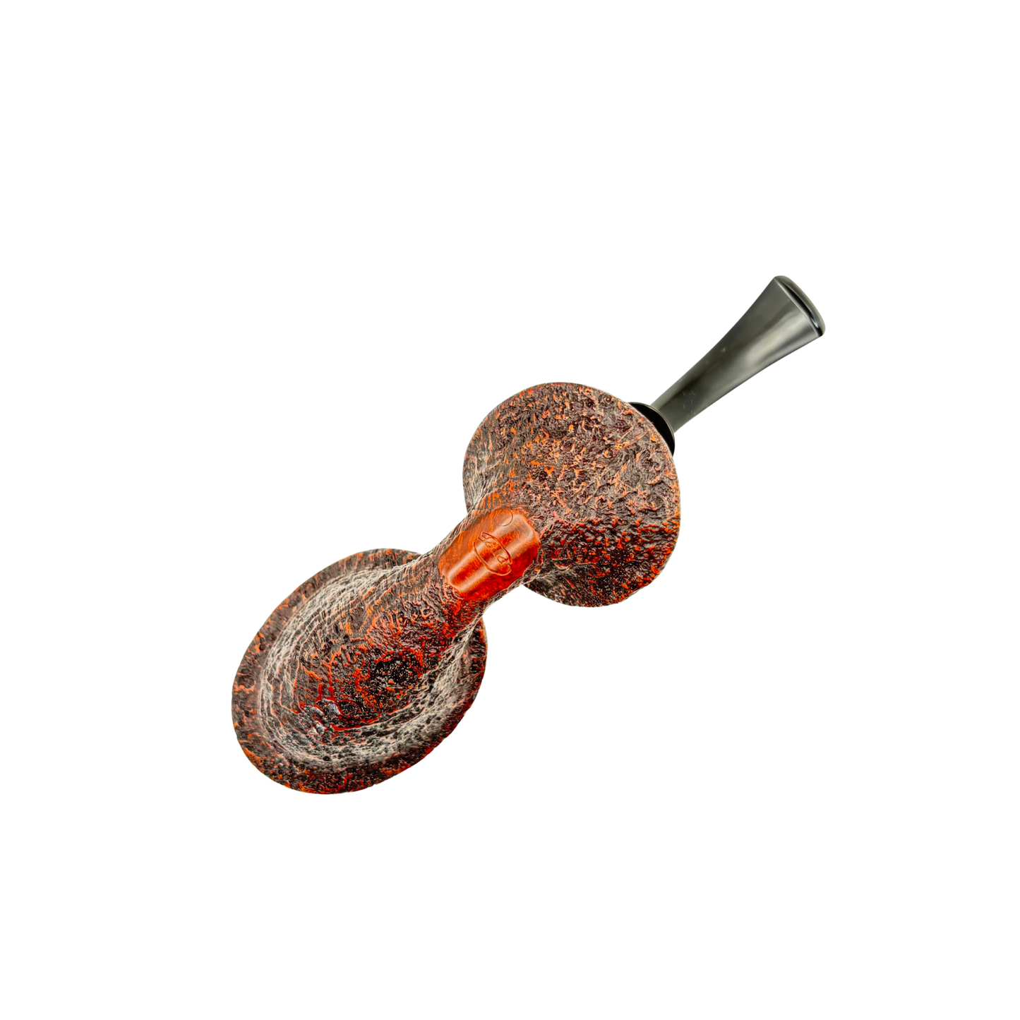 C Pipes Artisan Double Mushroom Blowfish Sandblasted