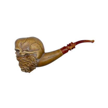 Celebi Large Brown Skull Meerschaum