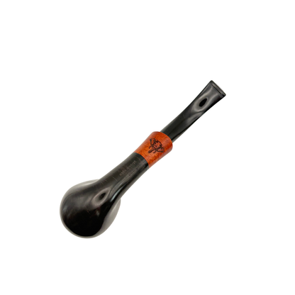 White Elephant Pipes Serengeti Sandblasted Bent Billiard