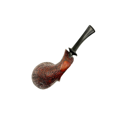 C Pipe Freehand Horn Bent Sandblasted