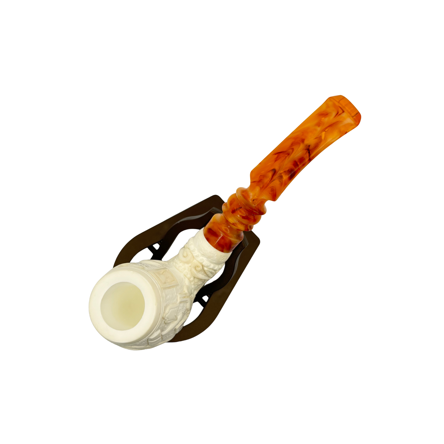 Celebi Billiard w/ Masonic Symbols Meerschaum