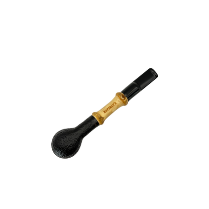 Rattray's Pipes: Bamboo Sandblasted Black Billiard