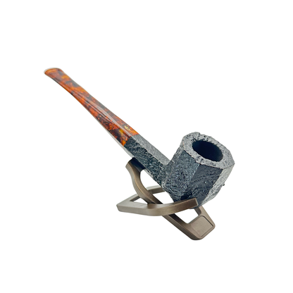 Savinelli Pipes: Ottagono Long Sandblasted (6mm)