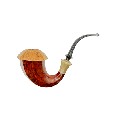 C Pipe Artisan Bent Gourd Calabash Smooth