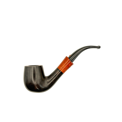 White Elephant Pipes Serengeti Sandblasted Bent Billiard
