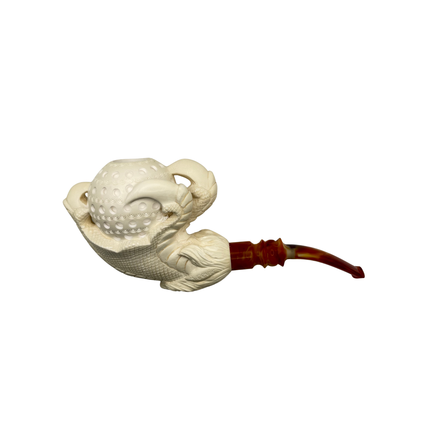 Celebi Large Intricate Eagle Claw Meerschaum