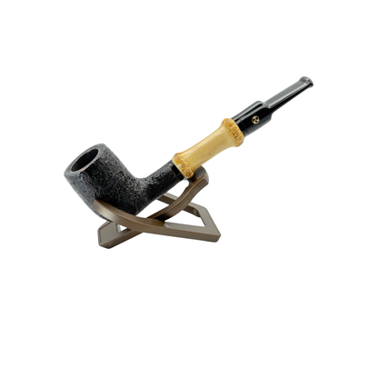Rattray's Pipes: Bamboo Sandblasted Black Billiard