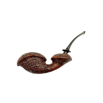 C Pipes Artisan Double Mushroom Blowfish Sandblasted