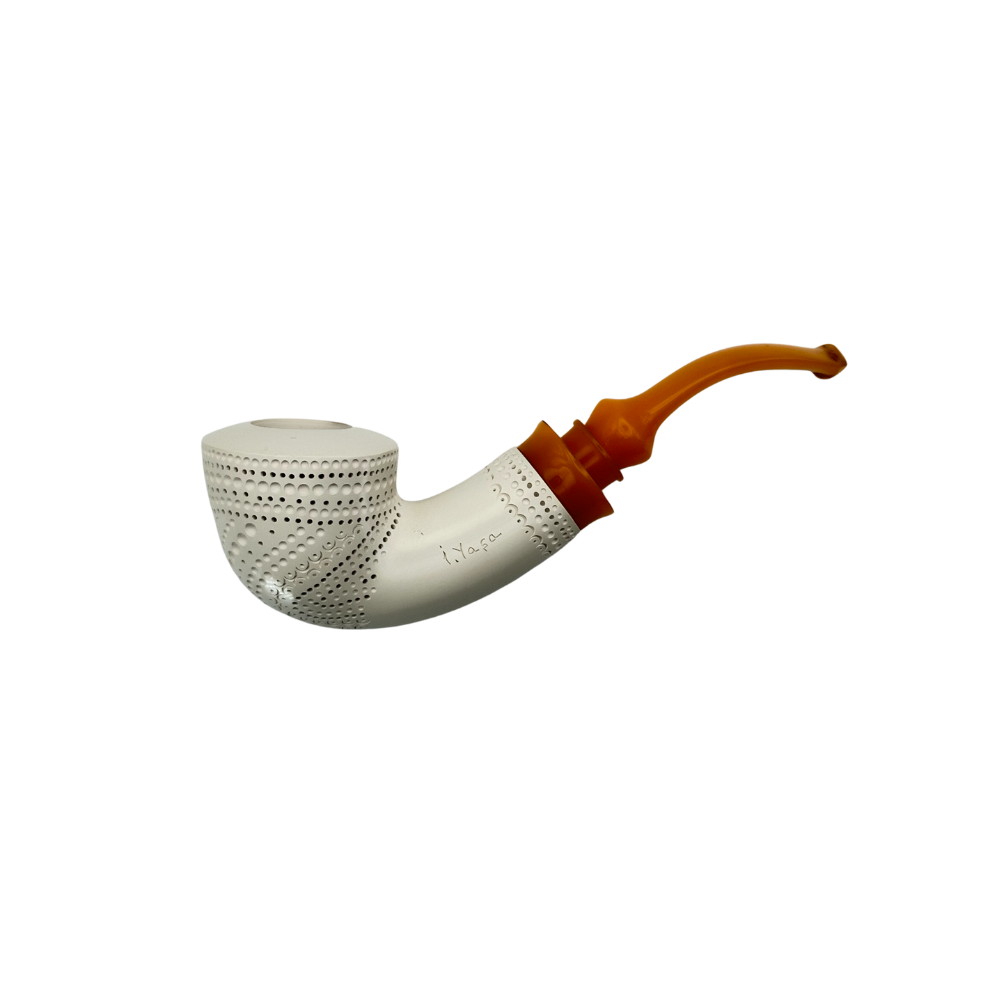 Meerschaum Half Bent Yellow Stem