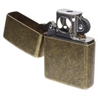 Zippo Lighters: Classic Antique Brass Pipe Lighter 