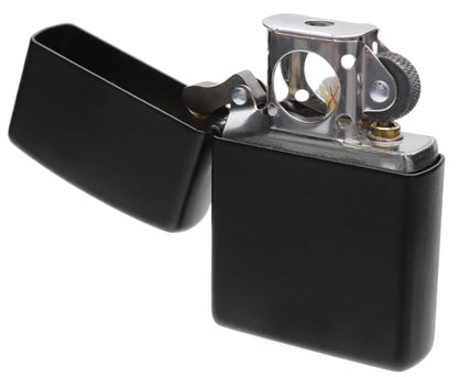 Zippo Lighter: Classic Black Matte Pipe Lighter