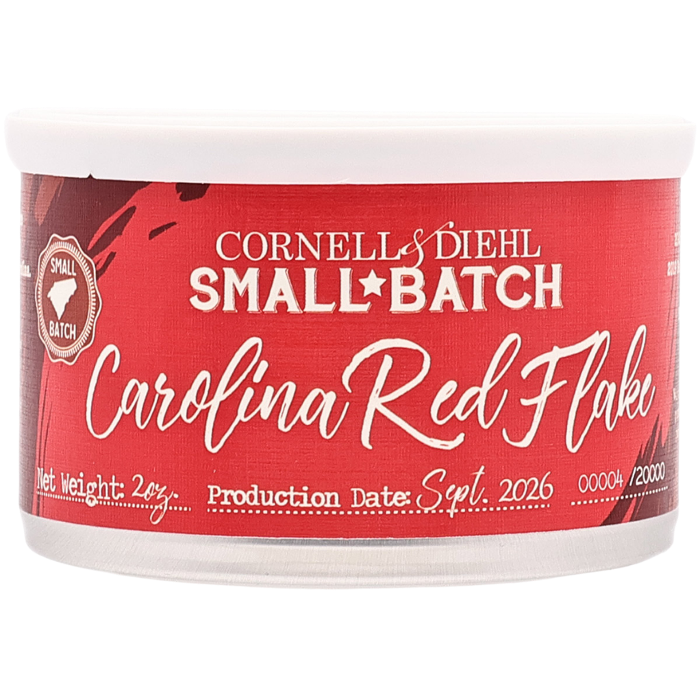 Cornell & Diehl Pipe Tobacco: Small Batch Carolina Red Flake 2oz